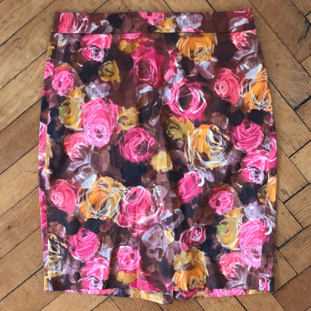 J.Crew floral pencil skirt - classic style!